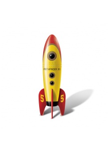 Retro Pocket Rocket – Stymulator w kształcie rakiety  żółty
