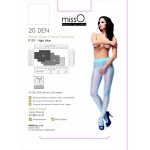 Rozcięte w kroku rajstopy – MissO P101  Niebieski jasny