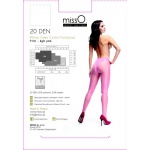 Rozcięte w kroku rajstopy – MissO P101  Różowy jasny