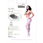 Rozcięte w kroku rajstopy – MissO P102  Biały