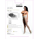 Rozcięte w kroku rajstopy – MissO P105  Szary