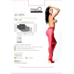 Rozcięte w kroku rajstopy – MissO P105  Czerwony