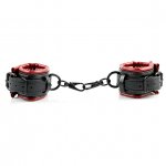 Rozpórka do krępowania w kołyskę i kajdanki zestaw BDSM - Sportsheets Saffron Hog Tie & Cuff Set  