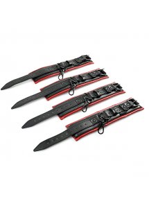 Rozpórka do krępowania w kołyskę i kajdanki zestaw BDSM - Sportsheets Saffron Hog Tie & Cuff Set  