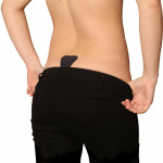 Samonośne stringi na silikonie - Bye Bra Adhesive Thong One Size  Cieliste