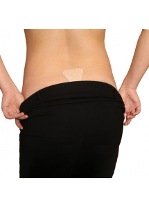 Samonośne stringi na silikonie - Bye Bra Adhesive Thong One Size  Cieliste