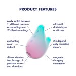 SATISFYER - WIBRATOR SSĄCY PULSACYJNY MIĘTA/RÓŻ