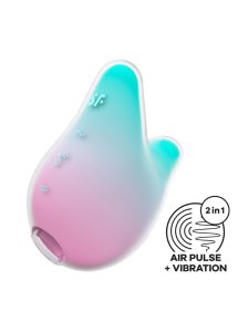 SATISFYER - WIBRATOR SSĄCY PULSACYJNY MIĘTA/RÓŻ