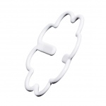 Ściągacze klipsy do ramiączek - Bye Bra Curved Clips - Brązowe (2x) & Czarny & Biały