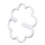 Ściągacze klipsy do ramiączek - Bye Bra Curved Clips - Cieliste (2x) & Brązowy & Czarny & Biały