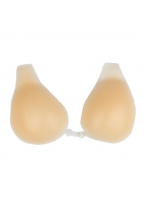 Silikonowe nakładki push up głęboki dekolt - Bye Bra Silicone Cups Nude M  