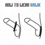 Silikonowy pierścień erekcyjny z płomieniem - Velv'Or Rooster Hawk Flaming Crest Cock Ring  