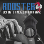 Silikonowy pierścień na penisa pogrubiający - Velv'Or Rooster Ivar Knot Design Cock Ring  