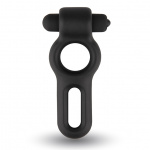 Silikonowy podwójny pierścień wibrujący na penisa - Velv'Or Rooster Drake Double Ring Design Cock Ring 