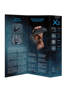 Składany masażer prostaty - XPANDER X2 Black  Duży