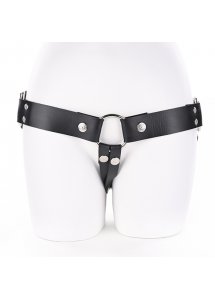 Skórzana uprząż do strap-on - Sportsheets Montero Strap On  