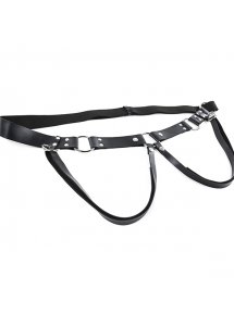 Skórzana uprząż do strap-on - Sportsheets Montero Strap On  