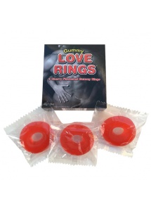Słodkie pierścienie na penisa - Gummy Love Rings  