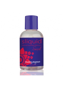 Smakowy środek nawilżający - Sliquid Naturals Swirl Lubricant 125 ml Truskawka i Granat