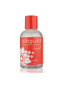 Smakowy środek nawilżający - Sliquid Naturals Swirl Lubricant 125 ml Czereśnia i Wanilia