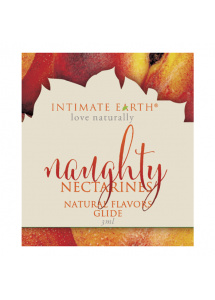 Smakowy żel nawilżający - Intimate Earth Lube 3ml SASZETKA Nektarynka
