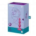 Sonda analna kulkowa z wibracjami - Satisfyer Lolli Plug 1   Czerwony