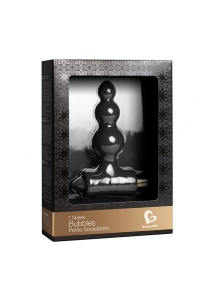 Sonda analna z kuleczkami - Rocks-Off Petite Sensations Bubbles Black 