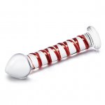 Spiralne dildo szklane - Glas Mr. Swirly Dildo 20,3 cm
