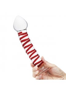 Spiralne dildo szklane - Glas Mr. Swirly Dildo 20,3 cm
