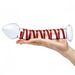 Spiralne dildo szklane - Glas Mr. Swirly Dildo 20,3 cm