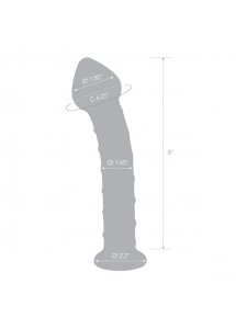 Spiralne dildo szklane - Glas Mr. Swirly Dildo 20,3 cm