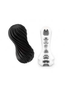 Spiralny masturbator - Tenga Flex Masturbation Sleeve  Czarny Gwałtowniejszy