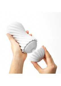 Spiralny masturbator - Tenga Flex Masturbation Sleeve  Biały Delikatniejszy