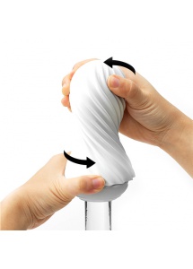 Spiralny masturbator - Tenga Flex Masturbation Sleeve  Biały Delikatniejszy