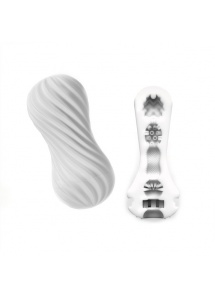 Spiralny masturbator - Tenga Flex Masturbation Sleeve  Biały Delikatniejszy