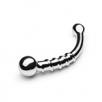 Stalowe dildo dwustronne - Le Wand Stainless Steel Bow  