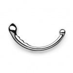 Stalowe dildo dwustronne - Le Wand Stainless Steel Hoop  