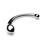 Stalowe dildo dwustronne - Le Wand Stainless Steel Hoop  