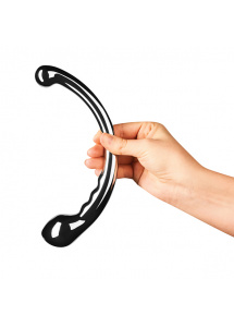 Stalowe dildo dwustronne - Le Wand Stainless Steel Hoop  