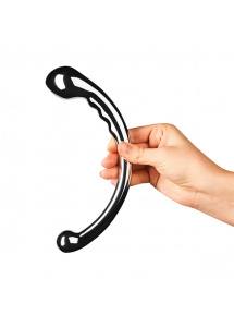 Stalowe dildo dwustronne - Le Wand Stainless Steel Hoop  