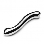 Stalowe dildo dwustronne - Le Wand Stainless Steel Contour  