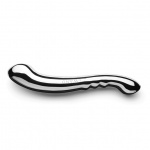 Stalowe dildo dwustronne - Le Wand Stainless Steel Contour  
