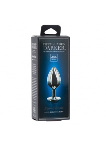Stalowy plug analny - Fifty Shades of Grey Darker Beyond Erotic Steel Butt Plug 