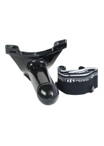 Strap-on wydrążony - Perfect Fit Armour Knight  XL rozmiar L/XL czarny