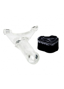 Strap-on wydrążony - Perfect Fit Armour Knight  XL rozmiar L/XL przezroczysty