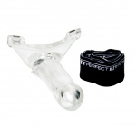 Strap-on wydrążony - Perfect Fit Armour Knight  XL rozmiar L/XL przezroczysty