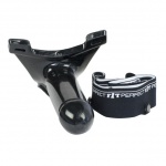 Strap-on wydrążony - Perfect Fit Armour Knight  XL rozmiar S/M czarny