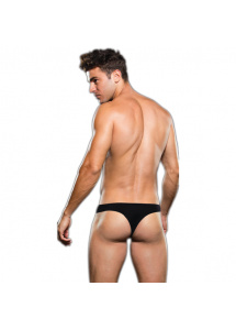 Stringi męskie siateczkowe - Envy Microfiber Thong M/L Czarny