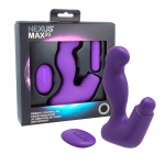 Stymulator analny i waginalny unisex - Nexus Max 20 Waterproof Remote Control Unisex Massager   Fioletowy