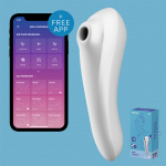 Stymulator bezdotykowy wibrator - Satisfyer Dual Pleasure Air Pulse Vibrator Biały